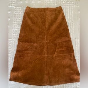 Vintage Pendleton Suede Skirt Sz 14